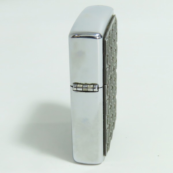 実際に弊社で買取させて頂いたZIPPO/ジッポー HARLEY-DAVIDSON/ハーレーダビッドソン  総ロゴ メタル プレート貼り シルバー/1999年製の画像 2枚目