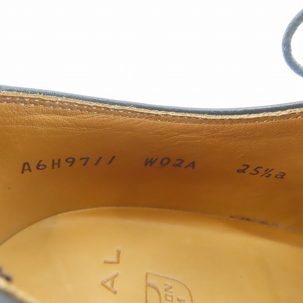 実際に弊社で買取させて頂いたREGAL/リーガル レザー スワールトゥシューズ/ビジネスシューズ W02A/25.5の画像 5枚目