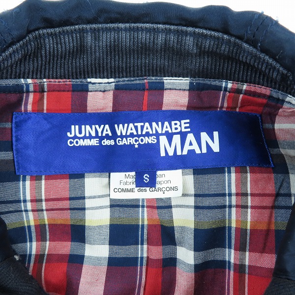 実際に弊社で買取させて頂いたJUNYA WATANABE MAN/ジュンヤワタナベマン スエード切り替え ダッフルコート AD2011 WH-C016/Sの画像 2枚目