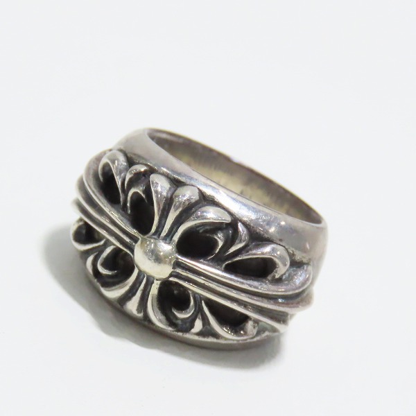 実際に弊社で買取させて頂いたCHROME HEARTS/クロムハーツ フローラルクロスリング/8号