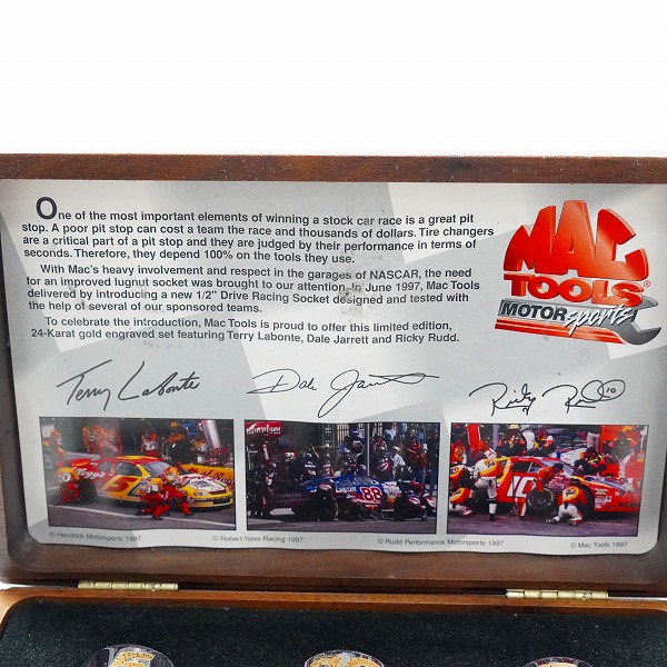 実際に弊社で買取させて頂いたMac Tools/マックツールズ 1997 Limited Edition 1/2" Drive Racing Socket Set ドライブレーシング ソケット セットの画像 2枚目