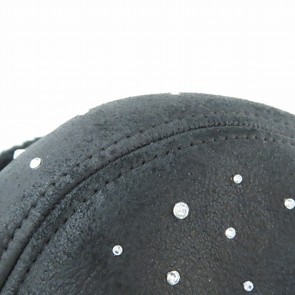 実際に弊社で買取させて頂いたHERMES/エルメス ラムレザー フライトキャップ/59の画像 9枚目