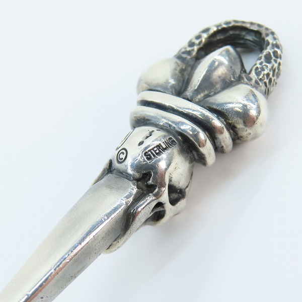 実際に弊社で買取させて頂いたGABORATORY/ガボラトリー/ガボール スカル クラウン ダガー チゼルドループ ペンダントトップの画像 4枚目