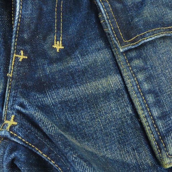 実際に弊社で買取させて頂いたNUMBER (N)INE/ナンバーナイン ハート涙/音符 インディゴデニムパンツ NNP-S907A/4の画像 6枚目