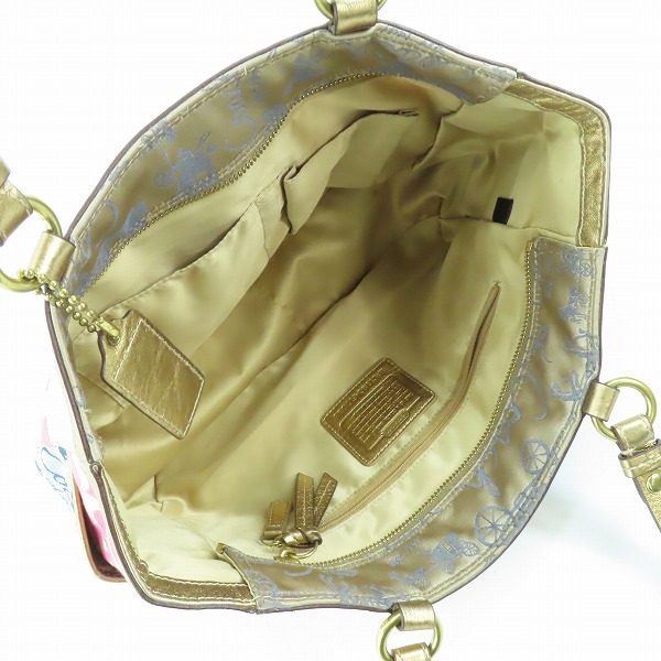 実際に弊社で買取させて頂いたCOACH/コーチ  パッチワーク キャンバス×レザー バッグ マルチカラー F17098の画像 3枚目