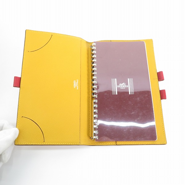 実際に弊社で買取させて頂いたHERMES/エルメス アジェンダヴィジョン クシュベル レザー手帳カバーの画像 3枚目