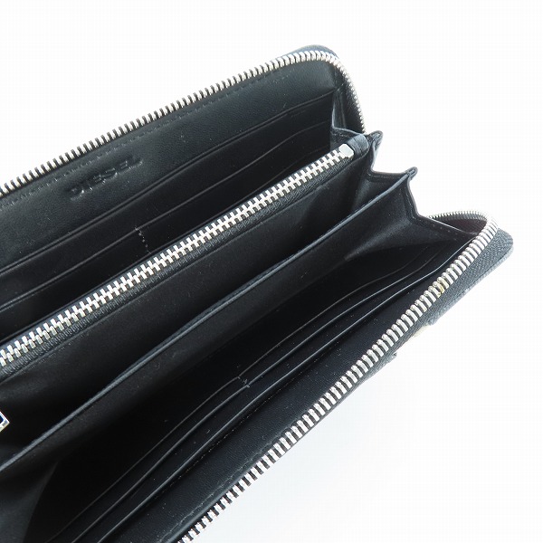 実際に弊社で買取させて頂いた【未使用】DIESEL/ディーゼル デニム地 ラウンドジップ ウォレット/長財布の画像 3枚目