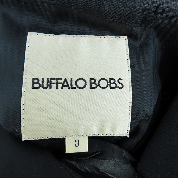 実際に弊社で買取させて頂いた【難あり】BUFFALO BOBS/バッファローボブズ レザー切り替え テーラードジャケット/3の画像 2枚目