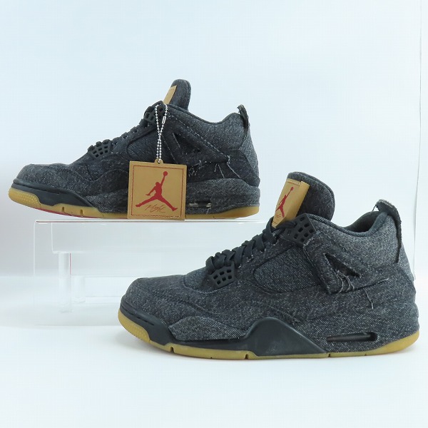 実際に弊社で買取させて頂いたNIKE×LEVIS/ナイキ×リーバイス AIR JORDAN 4 RETRO NRG/エアジョーダン 4 AO2571-001/27.5の画像 3枚目
