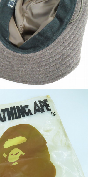 実際に弊社で買取させて頂いた【未使用】A BATHING APE/アベイシングエイプ gore wind stopper ハットの画像 8枚目