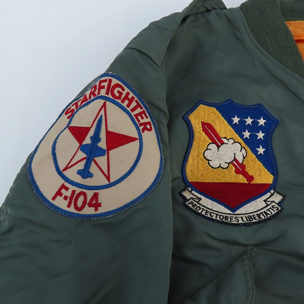 実際に弊社で買取させて頂いたBUZZ RICKSON'S/バズリクソンズ L-2B ワッペン フライトジャケット M13739/Mの画像 9枚目