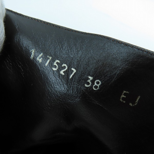 実際に弊社で買取させて頂いたGUCCI/グッチ レザー ブーツ サイドジップ/38の画像 5枚目