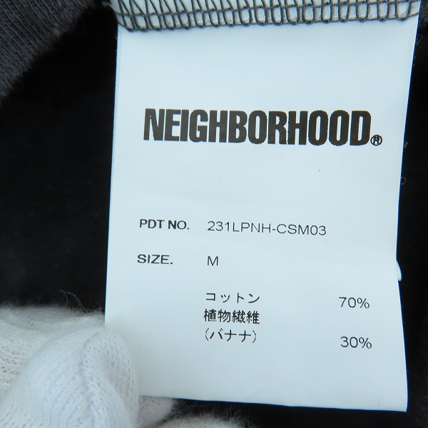 実際に弊社で買取させて頂いたNEIGHBORHOOD/ネイバーフッド 23SS LOGO PRINT CREWNECK/ロングTシャツ 231LPNH-CSM03/Mの画像 4枚目