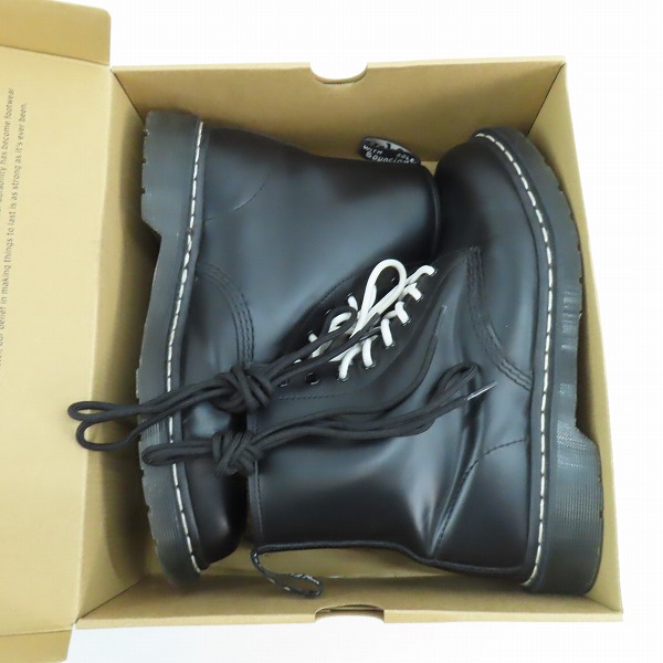 実際に弊社で買取させて頂いたDr.Martens/ドクターマーチン 8EYE/8ホール ブーツ ホワイトステッチ 1460 WS/24758001/UK10の画像 8枚目