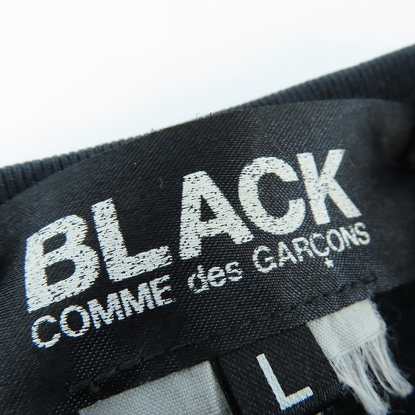 実際に弊社で買取させて頂いたBLACK COMME des GARCONS/ブラックコムデギャルソン ワッペン Tシャツ Lの画像 5枚目