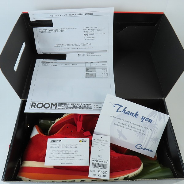 実際に弊社で買取させて頂いたATLANTIC STARS/アトランティックスターズ ANTARES/アンタレス レッド スニーカー FR-PR-LARB/40の画像 6枚目