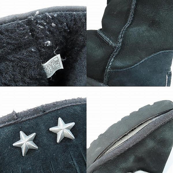 実際に弊社で買取させて頂いた【観賞用】UGG × JIMMY CHOO/ アグ ジミーチュウ ムートンブーツ スタースタッズ 3045 W/24の画像 7枚目