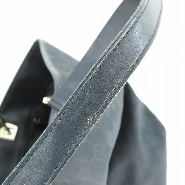 実際に弊社で買取させて頂いたGUCCI/グッチ GGキャンバス トートバッグ ブラック 002-1097の画像 7枚目