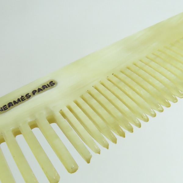 実際に弊社で買取させて頂いたHERMES/エルメス 櫛/クシ/コーム/レザーケース付きの画像 5枚目