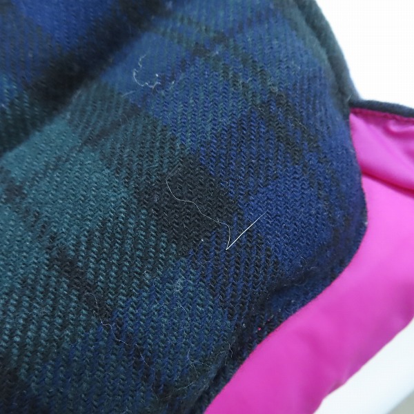 実際に弊社で買取させて頂いたJUNYA WATANABE MAN×MONCLER/ジュンヤワタナベマン×モンクレール チェック柄 ウール ダウンベスト YP-J085/Lの画像 7枚目