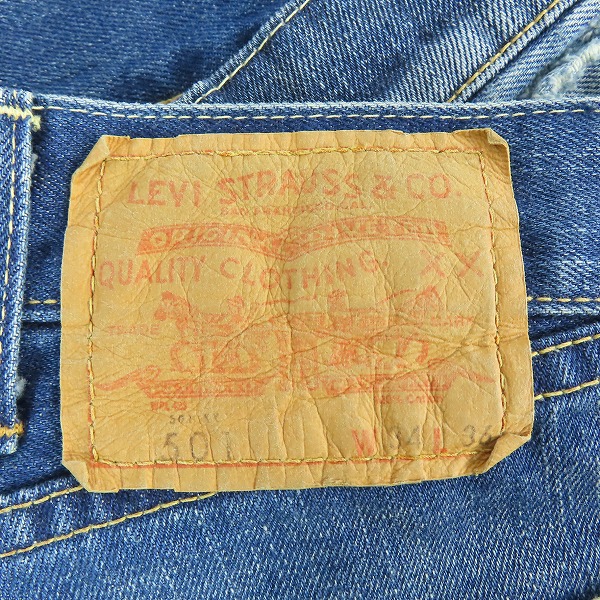 実際に弊社で買取させて頂いたLevi's/リーバイス VINTAGE CLOTHING 501XX 1966モデル SONIC CRUSH/ソニッククラッシュ 66501-0049/W34L36の画像 6枚目