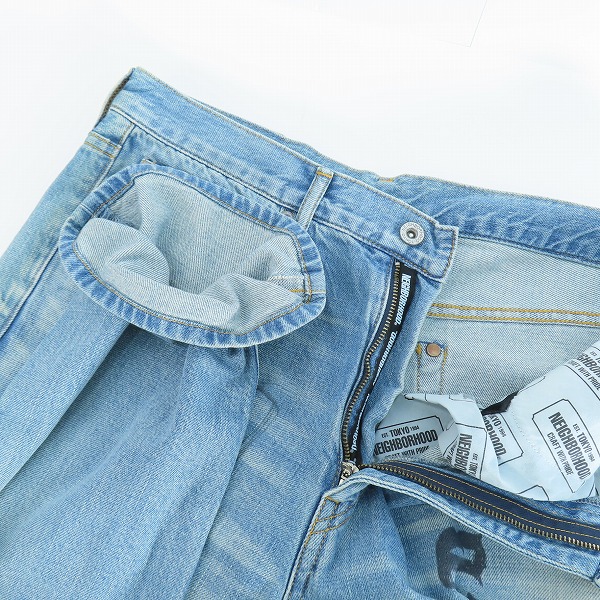 実際に弊社で買取させて頂いたNEIGHBORHOOD/ネイバーフッド 23AW FADE DENIM PANTS 232YTNH-PTM06 Mの画像 2枚目