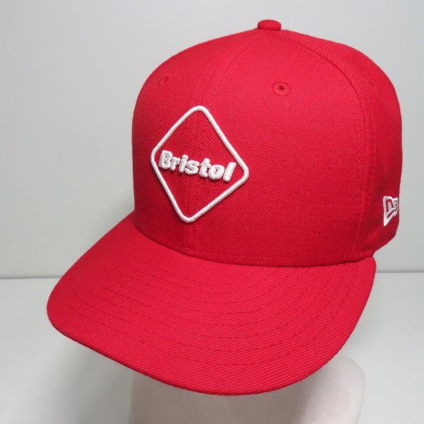 実際に弊社で買取させて頂いたF.C.R.B.×NEWERA/FCレアルブリストル×ニューエラ BRISTOL EMBLEM LOGO 6panel Cap キャップ レッド