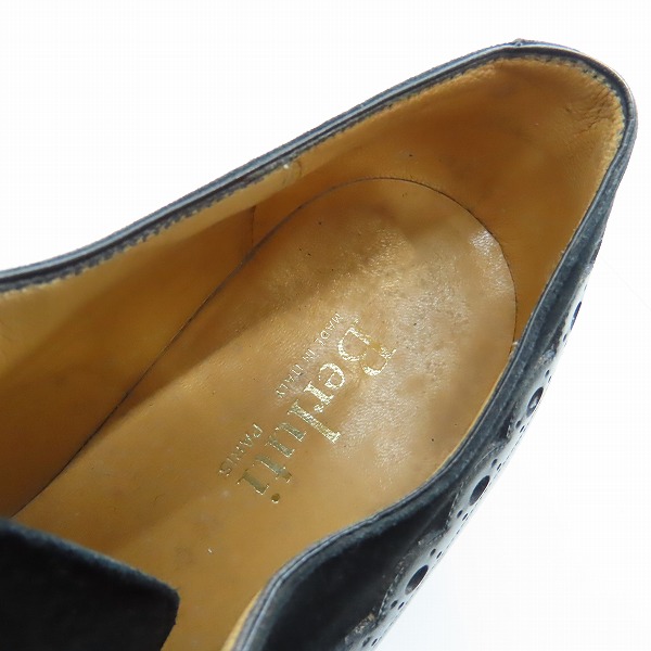 実際に弊社で買取させて頂いたBerluti/ベルルッティ エナメル切り替え レザー シューズ 7.5の画像 4枚目