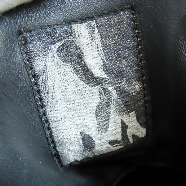 実際に弊社で買取させて頂いたRick Owens/リックオウエンス Strobe High Pony Hair ストロボハイ ポニーヘア サイドジップ ハイカット スニーカー 42の画像 5枚目