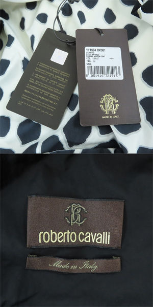 実際に弊社で買取させて頂いた【未使用】Roberto Cavalli/ロベルトカヴァリ ナイロンジャケット YTT5040K501/38の画像 9枚目