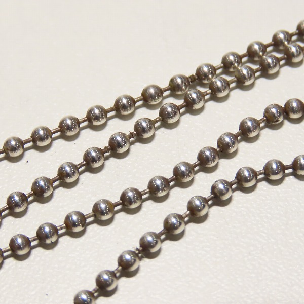 実際に弊社で買取させて頂いた【購入証明書付き】CHROME HEARTS/クロムハーツ Raised Cemetery ドッグタグ スモール 純正ボールチェーン付きの画像 4枚目