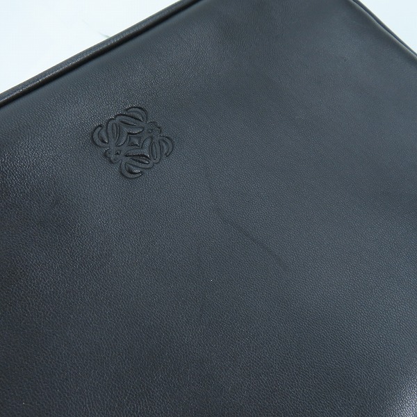 実際に弊社で買取させて頂いたLOEWE for CELUX/ロエベ フォー セリュックス アナグラムロゴ レザーコスメケース/ポーチの画像 7枚目