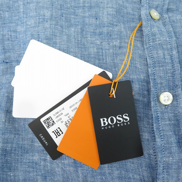 実際に弊社で買取させて頂いた【未使用】HUGO BOSS/ヒューゴボス デニム シャツ 10205280 3XLの画像 6枚目