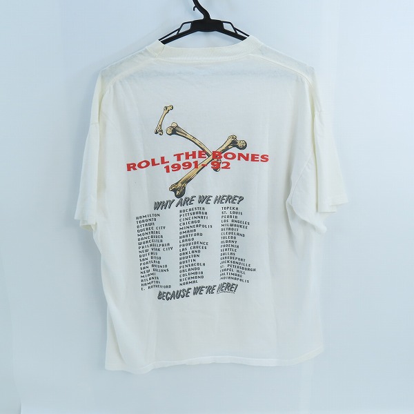実際に弊社で買取させて頂いたrush/ラッシュ 90S/ヴィンテージ Roll the Bones 1991-92 Tour バンドTシャツ/ツアーTシャツ XLの画像 1枚目
