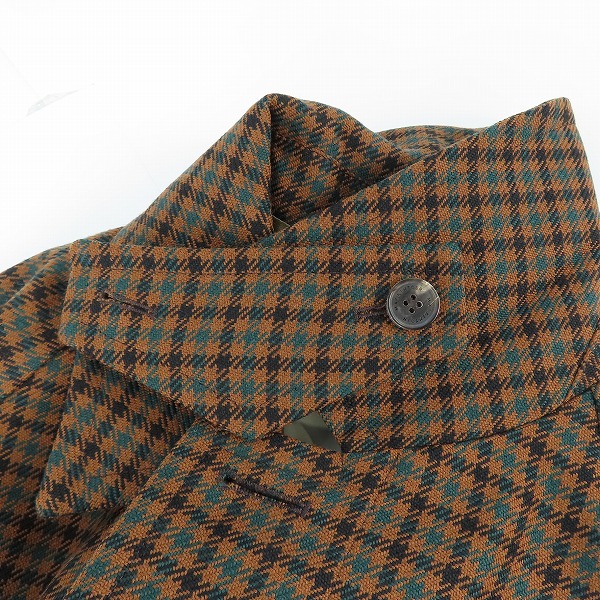 実際に弊社で買取させて頂いたMACKINTOSH/マッキントッシュ チェック柄 ウール オーバーサイズ ステンカラーコート BLACKRIDGE GM-113F/36の画像 5枚目