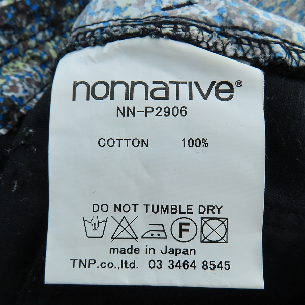 実際に弊社で買取させて頂いたnonnative/ノンネイティブ DWELLER 5P JEANS COTTON SATIN チノパンツ ブラック NN-P2906 /1の画像 3枚目