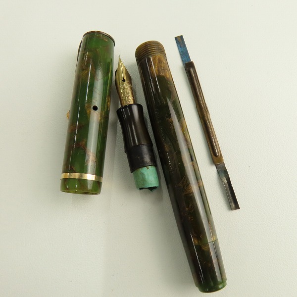 実際に弊社で買取させて頂いた【ジャンク】PARKER/パーカー fountain Geo. S. Parker ヴィンテージ/カナダ製 マーブル柄  万年筆 の画像 8枚目