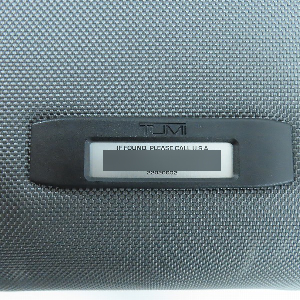 実際に弊社で買取させて頂いたTUMI/トゥミ ALPHA2 アルファ2 2輪キャスター式 ラゲージ ガーメント バッグ キャリーケース 22020GO2の画像 7枚目