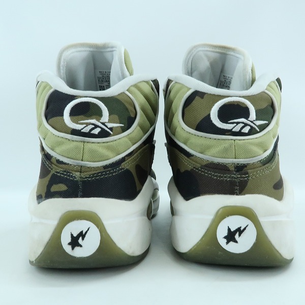 実際に弊社で買取させて頂いたA BATHING APE×mita sneakers×Reebok/アベイジングエイプ×ミタスニーカーズ×リーボック クエスチョン ミッド BD4232/28.5の画像 1枚目
