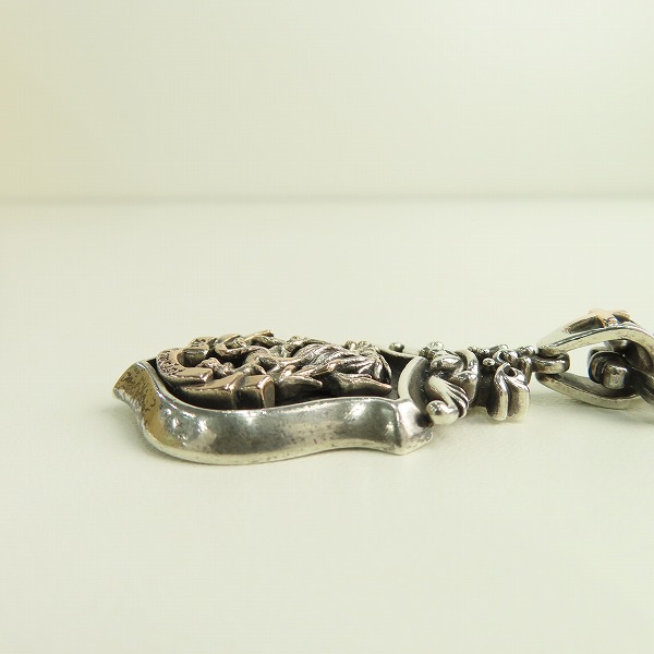 実際に弊社で買取させて頂いたLord Camelot/ロードキャメロット エンブレムペンダント/ストーン付き デザインネックレスチェーンの画像 3枚目