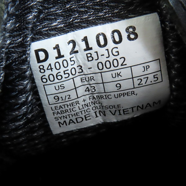 実際に弊社で買取させて頂いたDanner/ダナー FIELD LOW フィールドロー GORE-TEX ゴアテックス ブーツ ブラック D121008/27.5の画像 5枚目