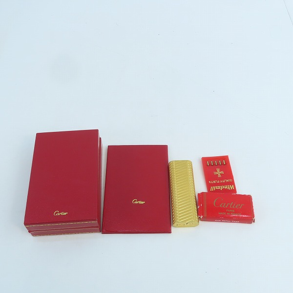 実際に弊社で買取させて頂いたCartier/カルティエ ガスライター ゴールドの画像 6枚目
