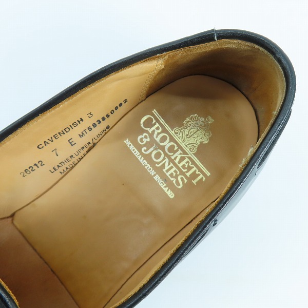 実際に弊社で買取させて頂いたCROCKETT & JONES/クロケット＆ジョーンズ タッセルローファー 26212 /7Eの画像 4枚目