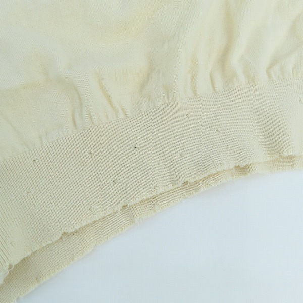 実際に弊社で買取させて頂いたMartin Margiela14/メゾンマルジェラ ニット/セーター ダメージ加工 カシミヤ混 S30HB0074/Lの画像 6枚目