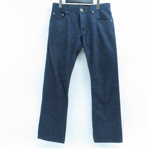 実際に弊社で買取させて頂いた【JPタグ】CHROME HEARTS/クロムハーツ DNM PANTS CRS BTN デニムパンツ クロスボタン インディゴ 2214-304-4070/32