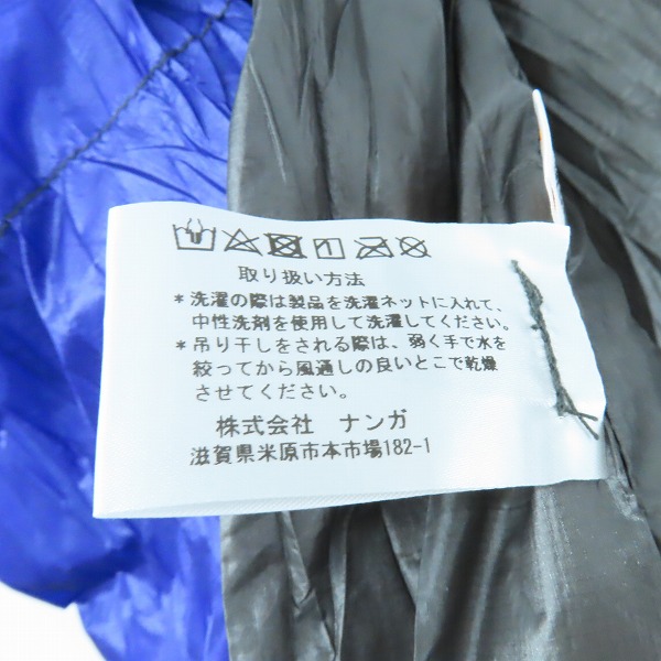 実際に弊社で買取させて頂いた【未使用】Nanga/ナンガ UDD BAG 810DX シュラフ 寝袋 レギュラー チャコール N1U8CH14の画像 5枚目