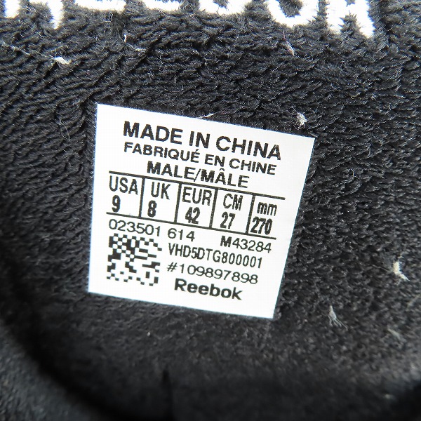 実際に弊社で買取させて頂いたReebok/リーボック BLACKTOP BATTLEGROUND/ブラックトップ バトルグラウンド M43284/27.0の画像 5枚目