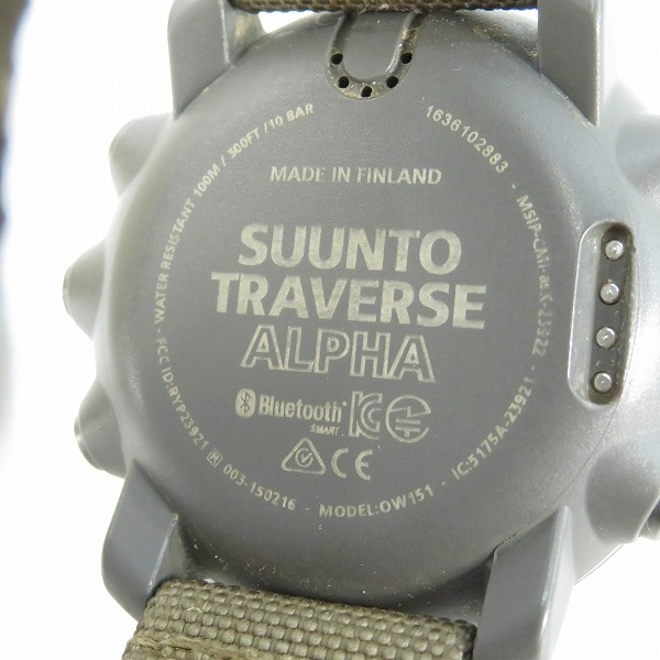 実際に弊社で買取させて頂いたSUUNTO/スント TRAVERSE ALPHA スマートウォッチ デジタル腕時計の画像 3枚目