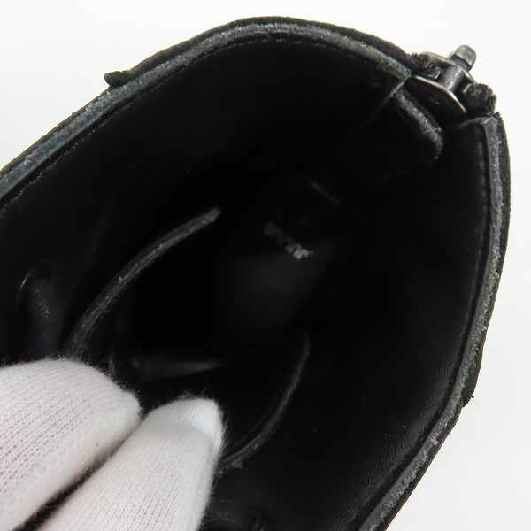 実際に弊社で買取させて頂いた【難有り】JULIUS/ユリウス バッグジップ ブーツの画像 3枚目