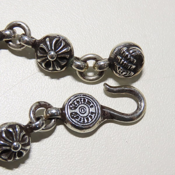 実際に弊社で買取させて頂いたCHROME HEARTS/クロムハーツ マルチボールネックレス スモールCHクロスの画像 5枚目
